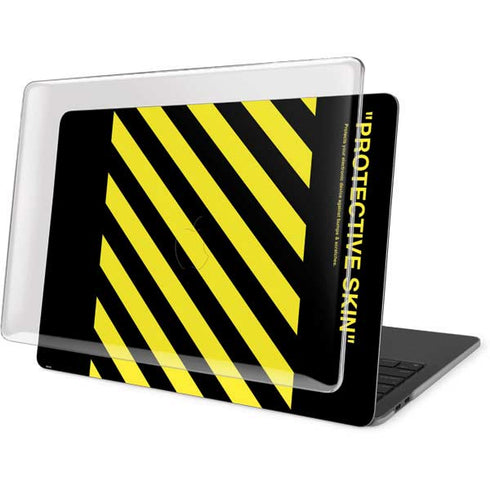 Black and Yellow Stripes MacBook Pro 15in (2016-19) Case plus Skin