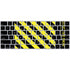 Black and Yellow Stripes Magic Keyboard Skin