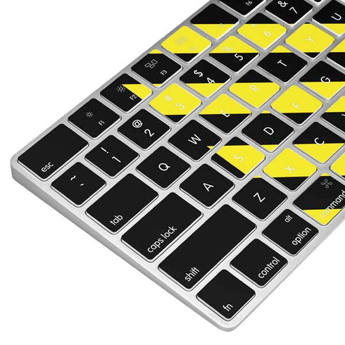 Black and Yellow Stripes Magic Keyboard Skin