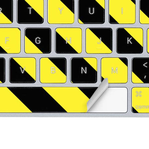 Black and Yellow Stripes Magic Keyboard Skin