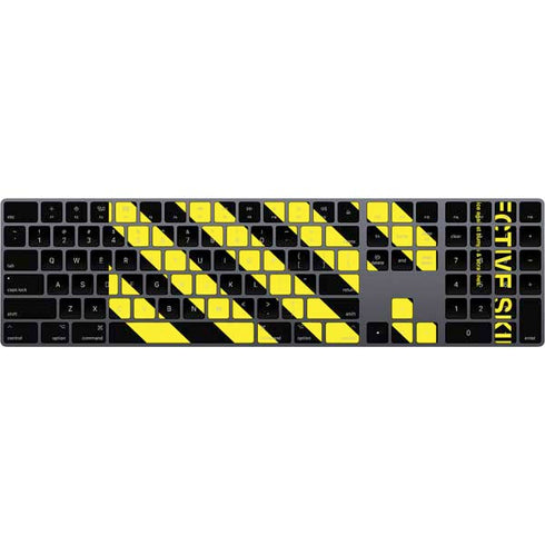 Black and Yellow Stripes Magic Keyboard with Numeric Keypad Skin