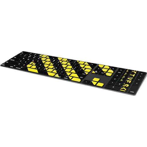Black and Yellow Stripes Magic Keyboard with Numeric Keypad Skin