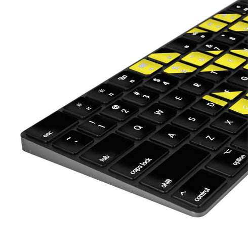 Black and Yellow Stripes Magic Keyboard with Numeric Keypad Skin