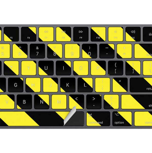 Black and Yellow Stripes Magic Keyboard with Numeric Keypad Skin
