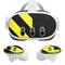 Black and Yellow Stripes Meta Quest 3 Skin