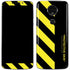 Black and Yellow Stripes Moto E5 Plus Skin