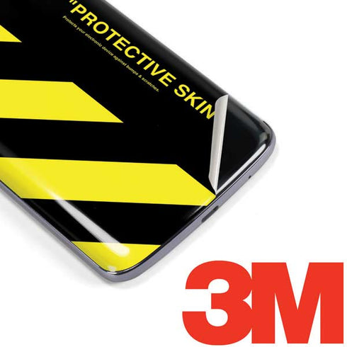 Black and Yellow Stripes Moto E5 Plus Skin