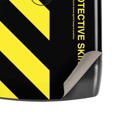 Black and Yellow Stripes Motorola RAZR Skin