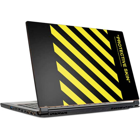Black and Yellow Stripes MSI GS65 Stealth Laptop Skin