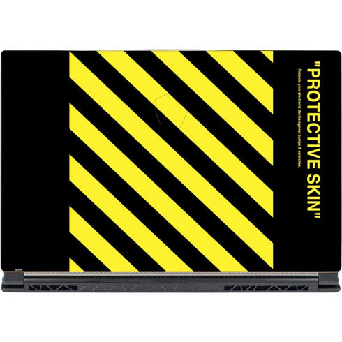 Black and Yellow Stripes MSI GS65 Stealth Laptop Skin