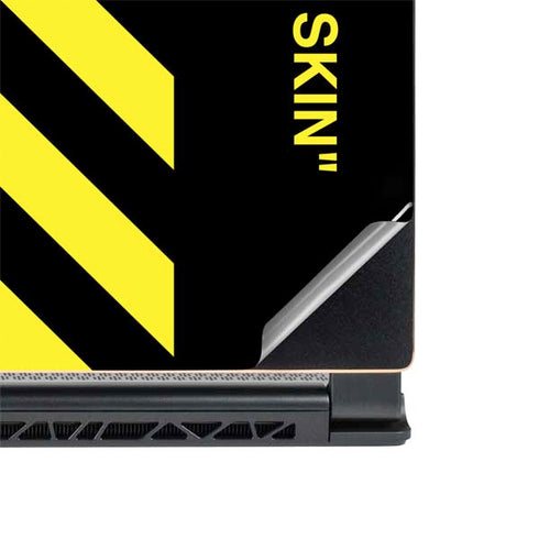 Black and Yellow Stripes MSI GS65 Stealth Laptop Skin
