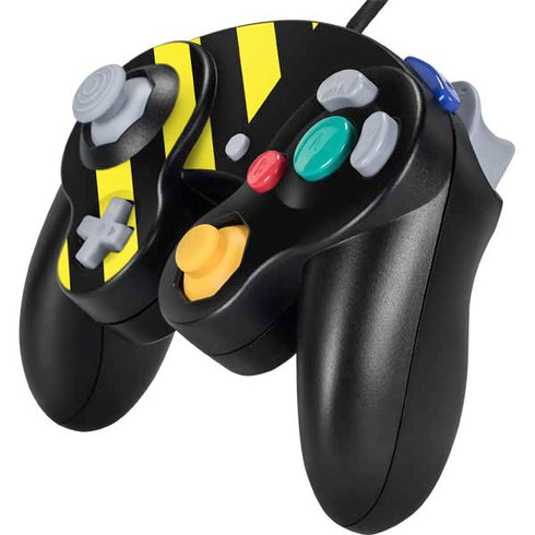Black and Yellow Stripes Nintendo GameCube Controller Skin