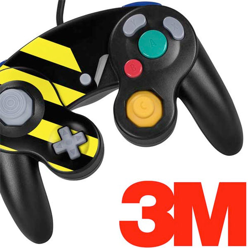 Black and Yellow Stripes Nintendo GameCube Controller Skin