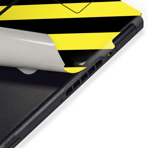 Black and Yellow Stripes Nintendo Switch Bundle Skin