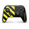 Black and Yellow Stripes Nintendo Switch Pro Controller Skin
