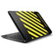 Black and Yellow Stripes HP Notebook Skin