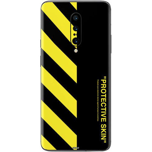 Black and Yellow Stripes OnePlus 7 Pro Skin