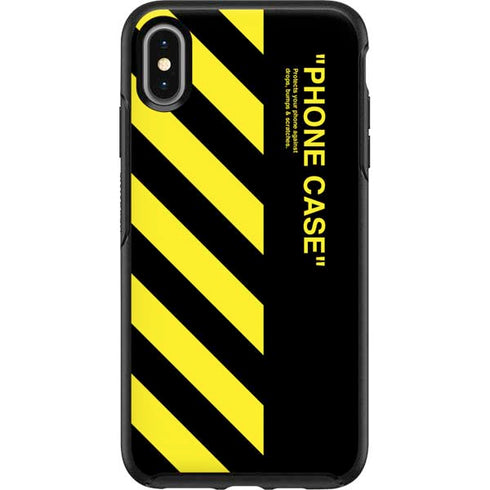 Black and Yellow Stripes Otterbox Symmetry iPhone Skin
