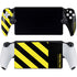 Black and Yellow Stripes PlayStation Portal Remote Player Skin