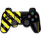 Black and Yellow Stripes PS3 Dual Shock wireless controller Skin
