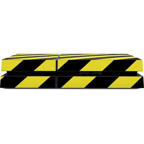 Black and Yellow Stripes PS4 Console Skin