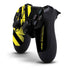 Black and Yellow Stripes PS4 Controller Skin