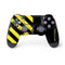 Black and Yellow Stripes PS4 Controller Skin