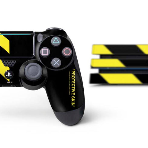 Black and Yellow Stripes PS4 Pro Bundle Skin
