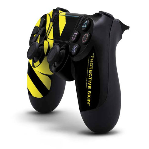 Black and Yellow Stripes PS4 Pro/Slim Controller Skin