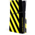 Black and Yellow Stripes PS5 Slim Disk Console Skin