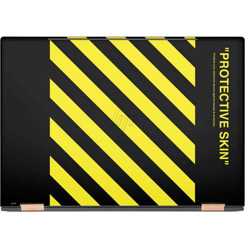 Black and Yellow Stripes HP Spectre Skin