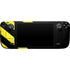 Black and Yellow Stripes Steam Deck Handheld Gaming Computer Skin