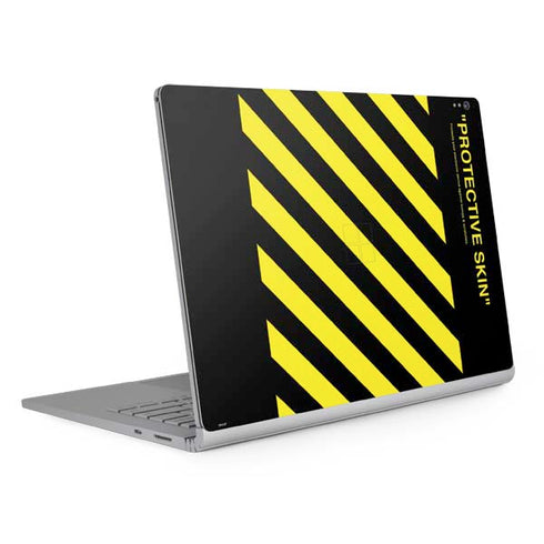 Black and Yellow Stripes Surface Book 2 13.5in Skin
