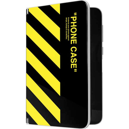 Black and Yellow Stripes Surface Duo Skin
