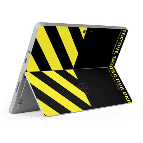 Black and Yellow Stripes Surface Go Skin