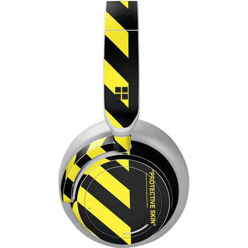 Black and Yellow Stripes Surface Headphones Skin