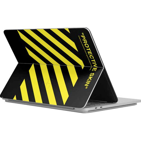 Black and Yellow Stripes Surface Laptop Studio Skin
