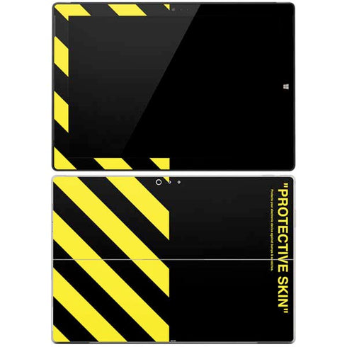 Black and Yellow Stripes Surface Pro 3 Skin