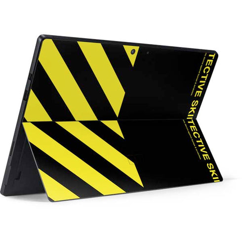 Black and Yellow Stripes Surface Pro 7 Skin