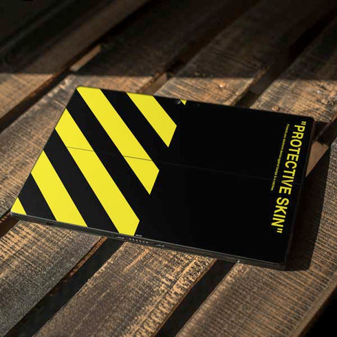 Black and Yellow Stripes Surface Pro 7 Skin