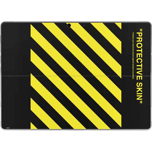 Black and Yellow Stripes Surface Pro 8 Skin