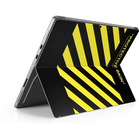 Black and Yellow Stripes Surface Pro 9 Skin