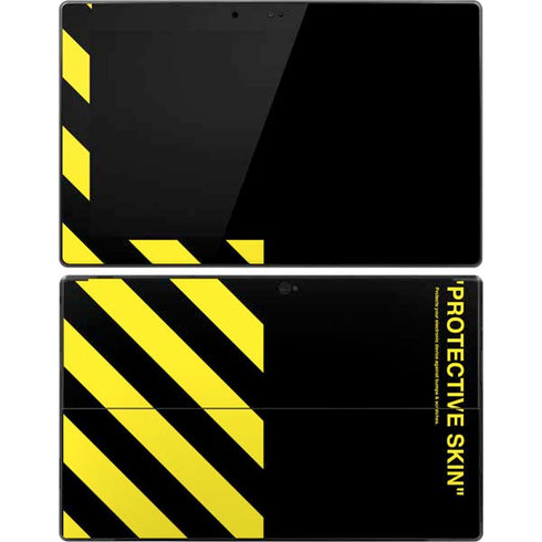 Black and Yellow Stripes Surface Pro Tablet Skin