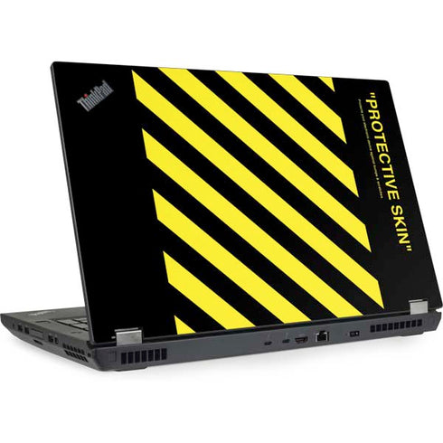 Black and Yellow Stripes Lenovo ThinkPad Skin