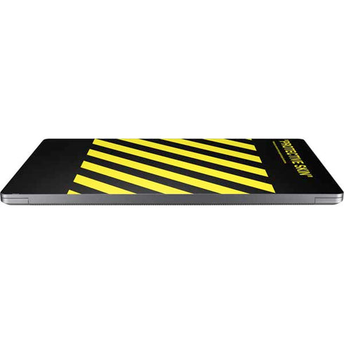 Black and Yellow Stripes Universal Laptop 12in (9.8 x 6.8in) Skin