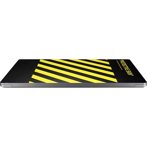 Black and Yellow Stripes Universal Laptop 18in (14.6 x 10.6in) Skin