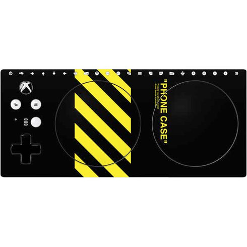 Black and Yellow Stripes Xbox Adaptive Controller Skin