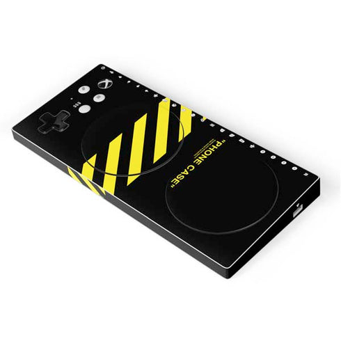 Black and Yellow Stripes Xbox Adaptive Controller Skin