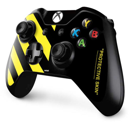 Black and Yellow Stripes Xbox One Controller Skin