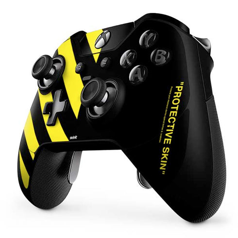 Black and Yellow Stripes Xbox One Elite Controller Skin